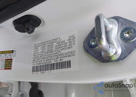 2022 Honda Cr-V 2Wd Ex z USA, uszkodzony, nr VIN 7FARW1H57NE022697